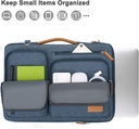MOSISO 360 Protective Laptop Shoulder Bag, 15-15.6" Haze Blue