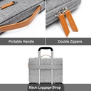 MOSISO 360 Protective Laptop Shoulder Bag,13-13.3" Gray