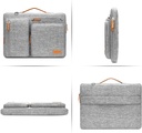 MOSISO 360 Protective Laptop Shoulder Bag,13-13.3" Gray