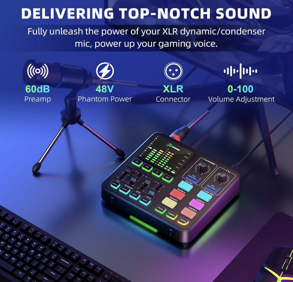 PUPGSIS All-in-one Gaming Audio Mixer