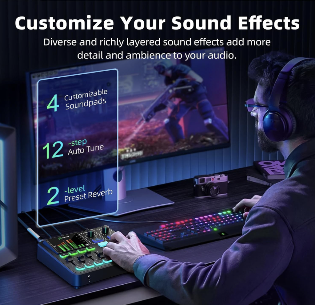 PUPGSIS All-in-one Gaming Audio Mixer
