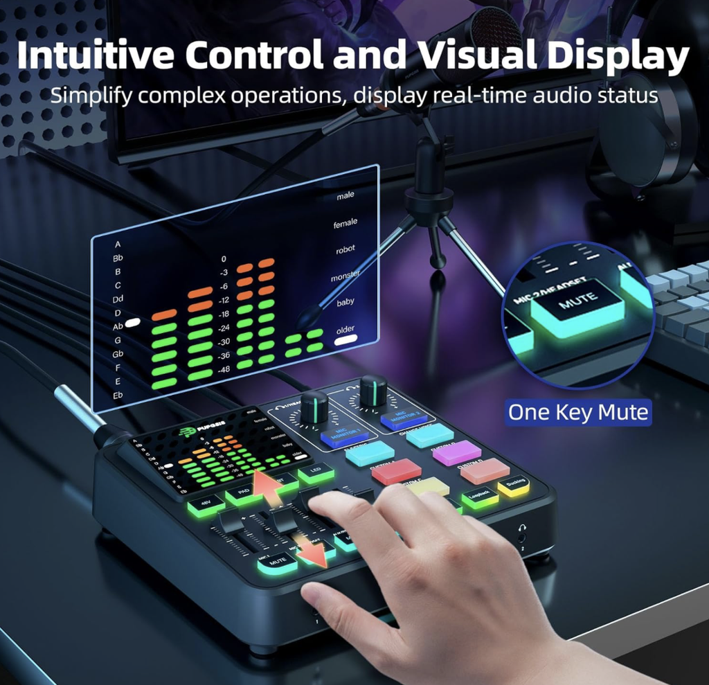 PUPGSIS All-in-one Gaming Audio Mixer