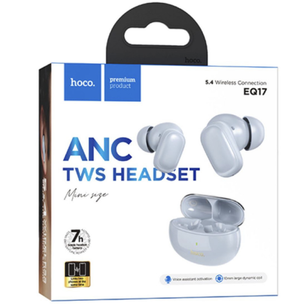 HOCO EQ17 Wireless ANC BT Headset - Blue Star