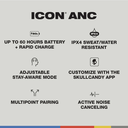 Skullcandy ICON ANC Bone Orange Glow