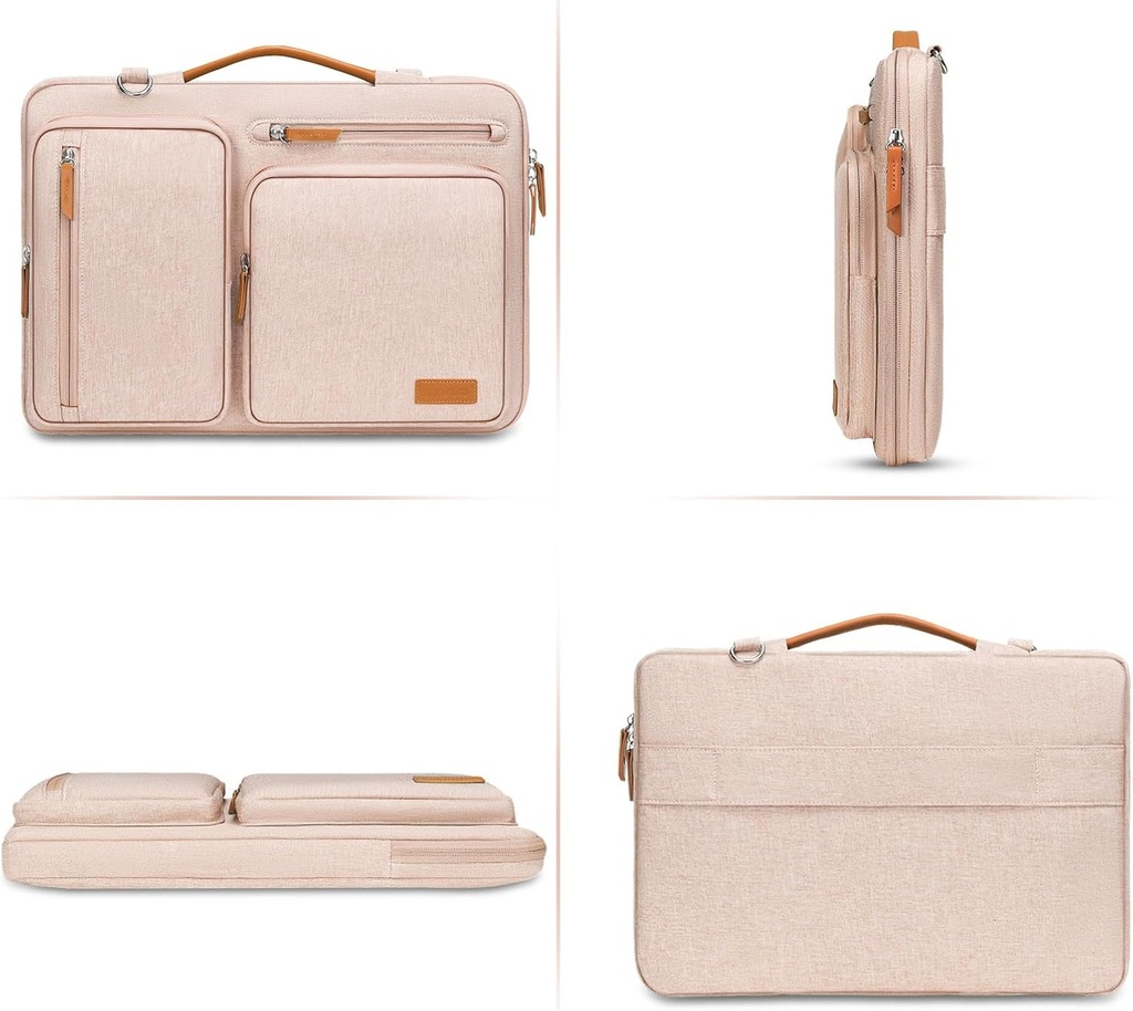 MOSISO 360 Protective Laptop Shoulder Bag,15-15.6" Khaki