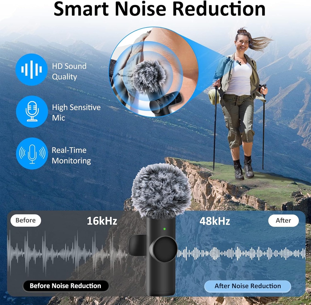 K2 2pc Wireless Lavalier Microphone