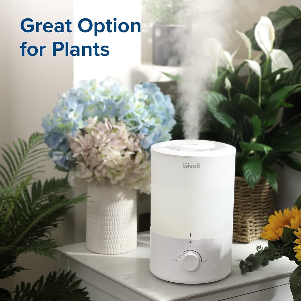 LEVOIT - Dual Ultrasonic Cool Mist Humidifier - White