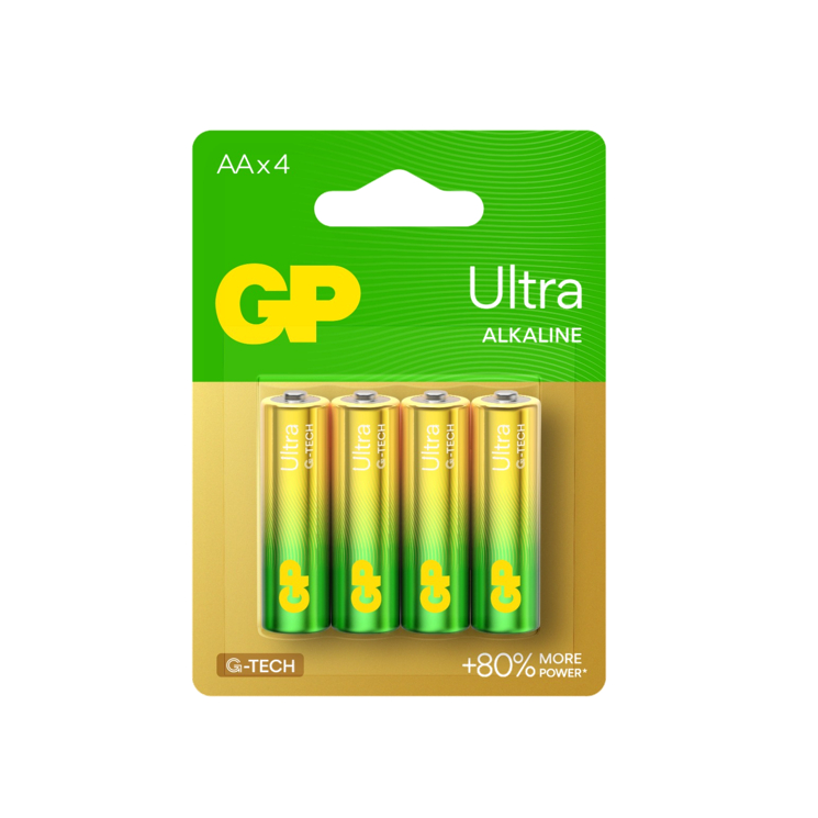 GP AA Ultra Battery 4pk