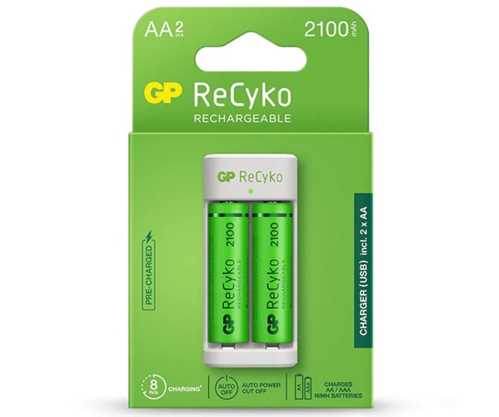 GP AAA ReCyko Charger 2PK