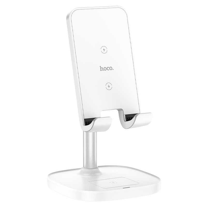 HOCO CW37 2 in 1 Charge Stand White