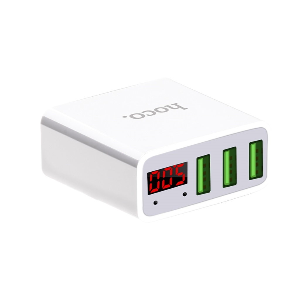 HOCO C15 USBx3 Wall Charger White