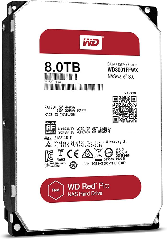 WD Red 8TB 3.5" Hard Drive
