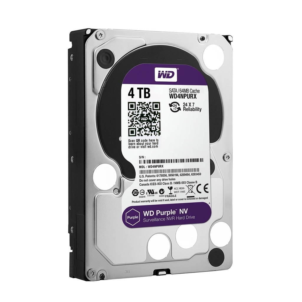 WD Purple 4TB Surveillance HDD