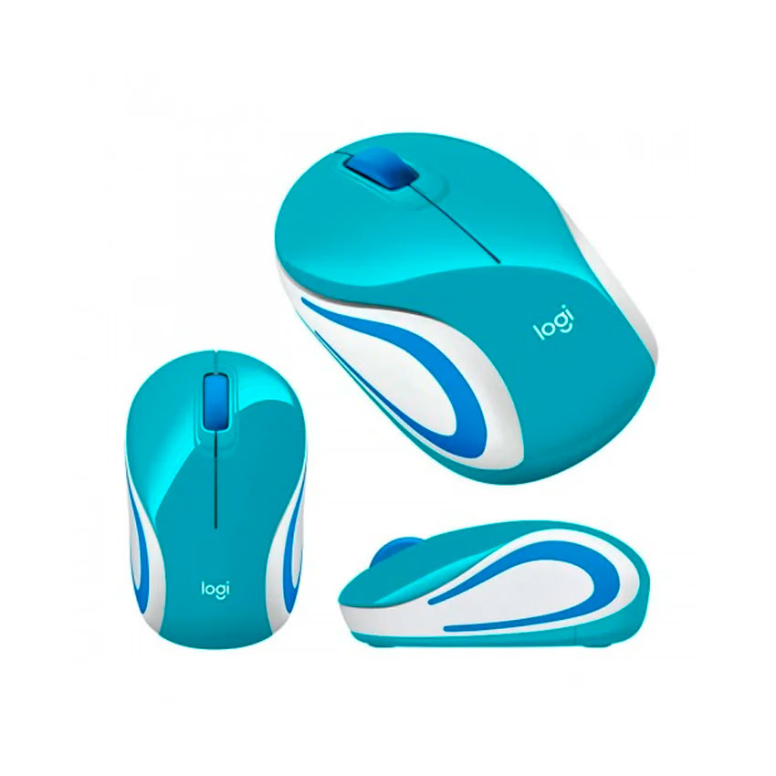 Logitech M187 Mini Wrls Mouse Teal