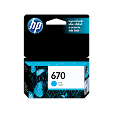 HP 670 Cyan Ink