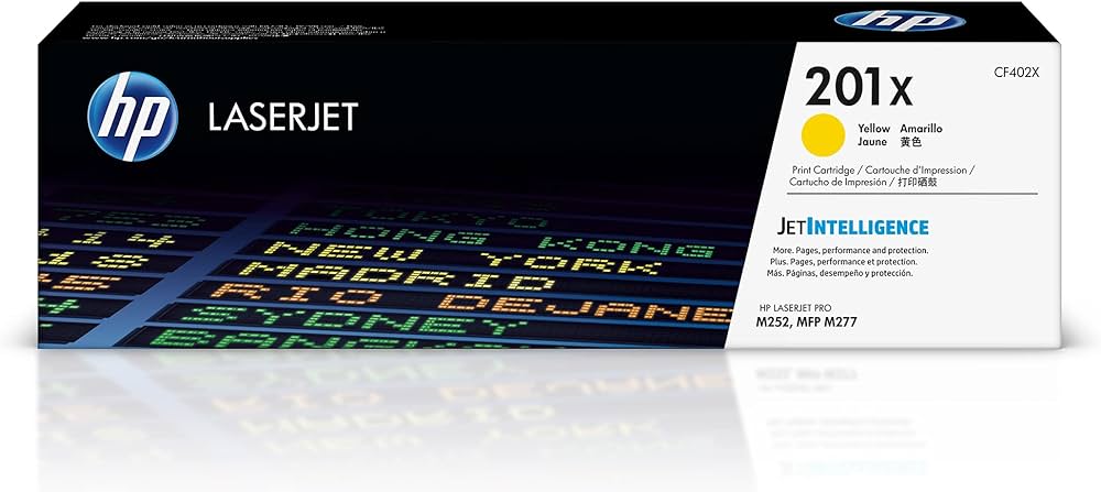 HP CF402X Yellow Toner 201X