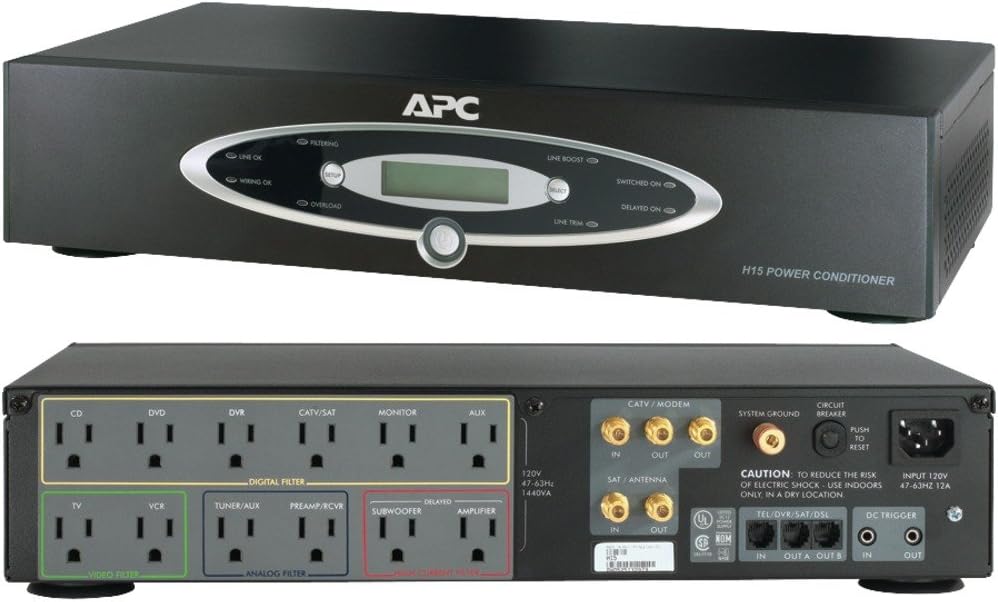 APC H15BLK 12 outlet Power Conditioner