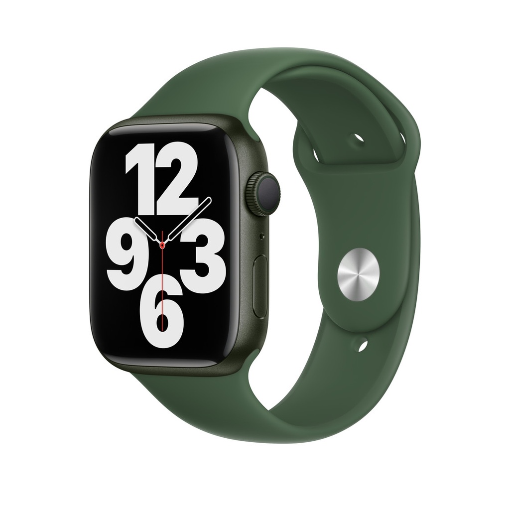 Apple Watch S7 45mm Green AL case Clover strap