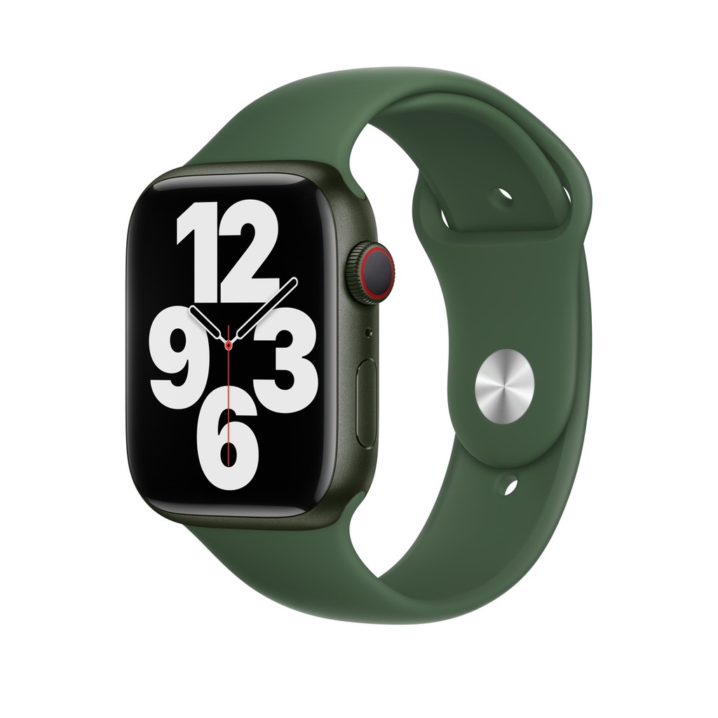 Apple Watch S7 45mm Green case Clover strap