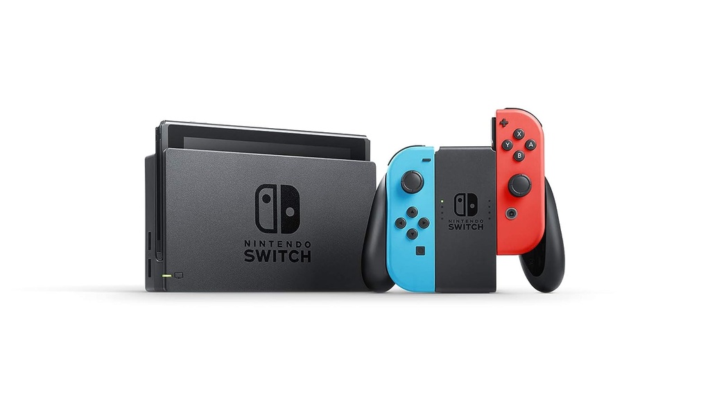 Nintendo Switch OLED model w/ Neon Red & Neon Blue Joy-Con