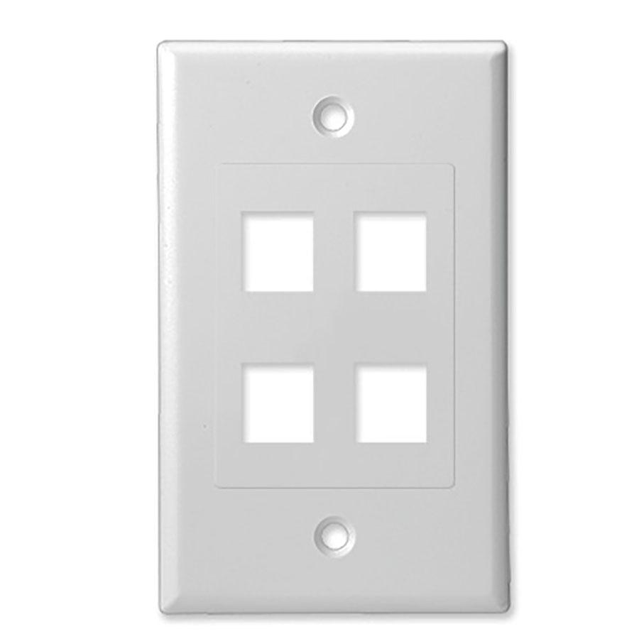 SCP Decora 4Port INS+Faceplate