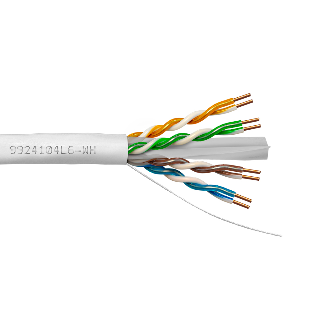 SCP UTP CAT6 Cable 1000FT White