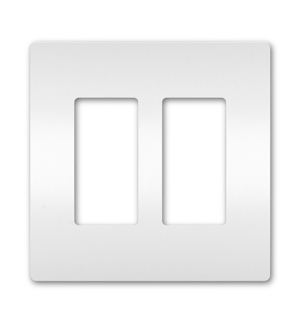 Legrand Radiant 2-Gang FacePlate Plastic White