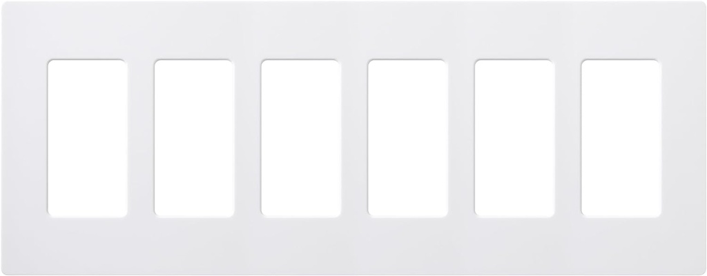 Lutron 6-G Claro Plate WHT