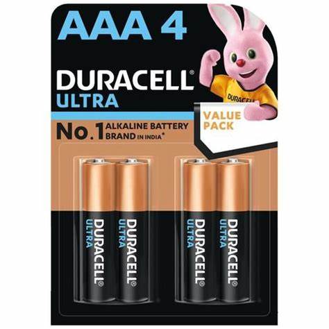 Duracell AAA Alkaline Battery 4pk