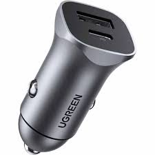 UGREEN Dual Port USB Car Charger (Space Gray)