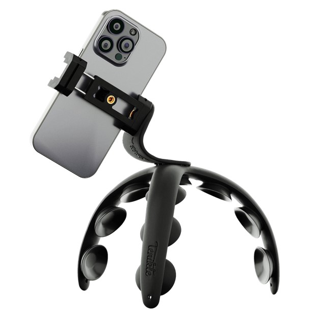 Tenikle - PRO Bendable Suction Cup Tripod Mount - Black