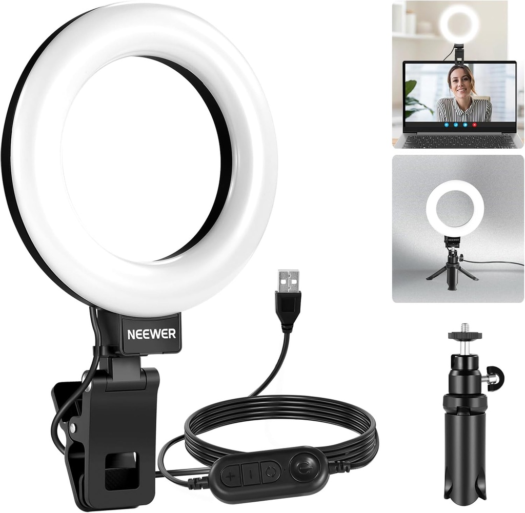 F-601B Evershop 5" Clip On Ring Light