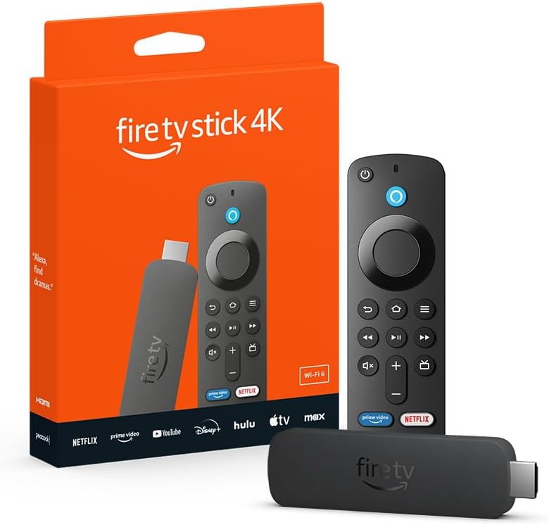 Amazon FireTV Stick 4K - 8GB Wi-Fi 6