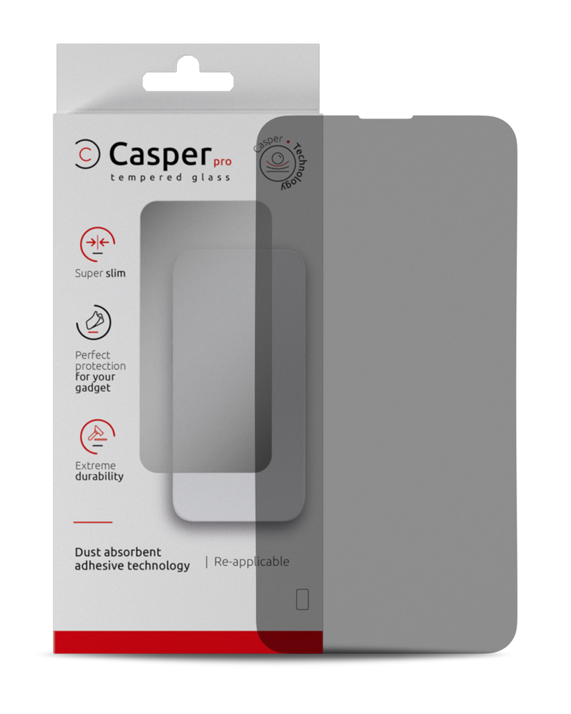 Casper Pro Tempered Glass Privacy for iPhone 13 / 13 Pro / 14