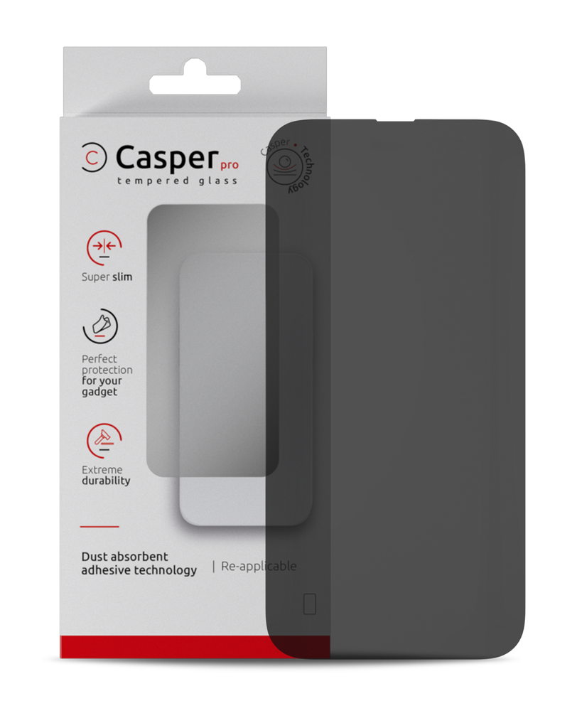 Casper Pro Tempered Glass Privacy for iPhone 15 Pro Max