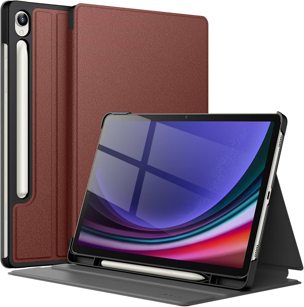 JETech Samsung Galaxy Tab S9 FE Case - Wine