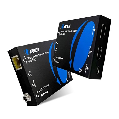 OREI 4K HDMI Extender Over Ethernet ,Extender Balun Over Cat6/Cat7 with Audio Extractor Optical IR