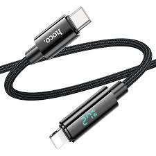HOCO U125 Benefit PD charging cable with Display for iPhone