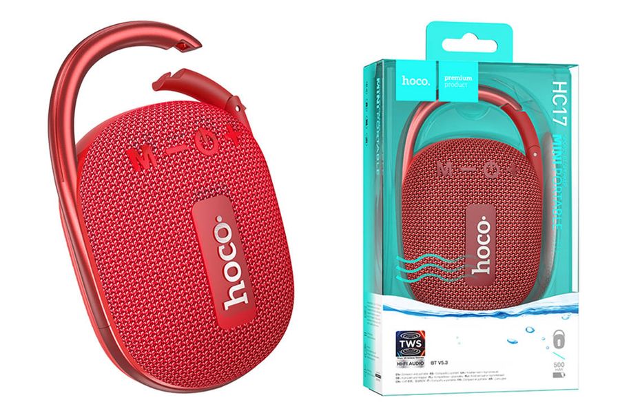 HOCO HC17 Easy Joy Sports BT speaker - Red