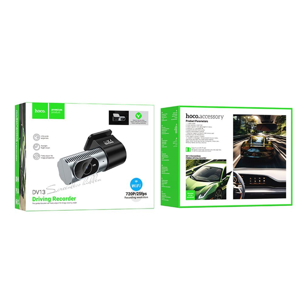 HOCO DV13 Screenless hidden Driving recorder