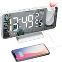 Petilleur Projection Alarm Clock - White
