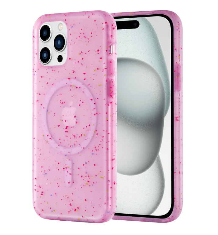 AMPD - Jelly Confetti Soft Shell MagSafe Case iPhone 15 Pro Max - Purple