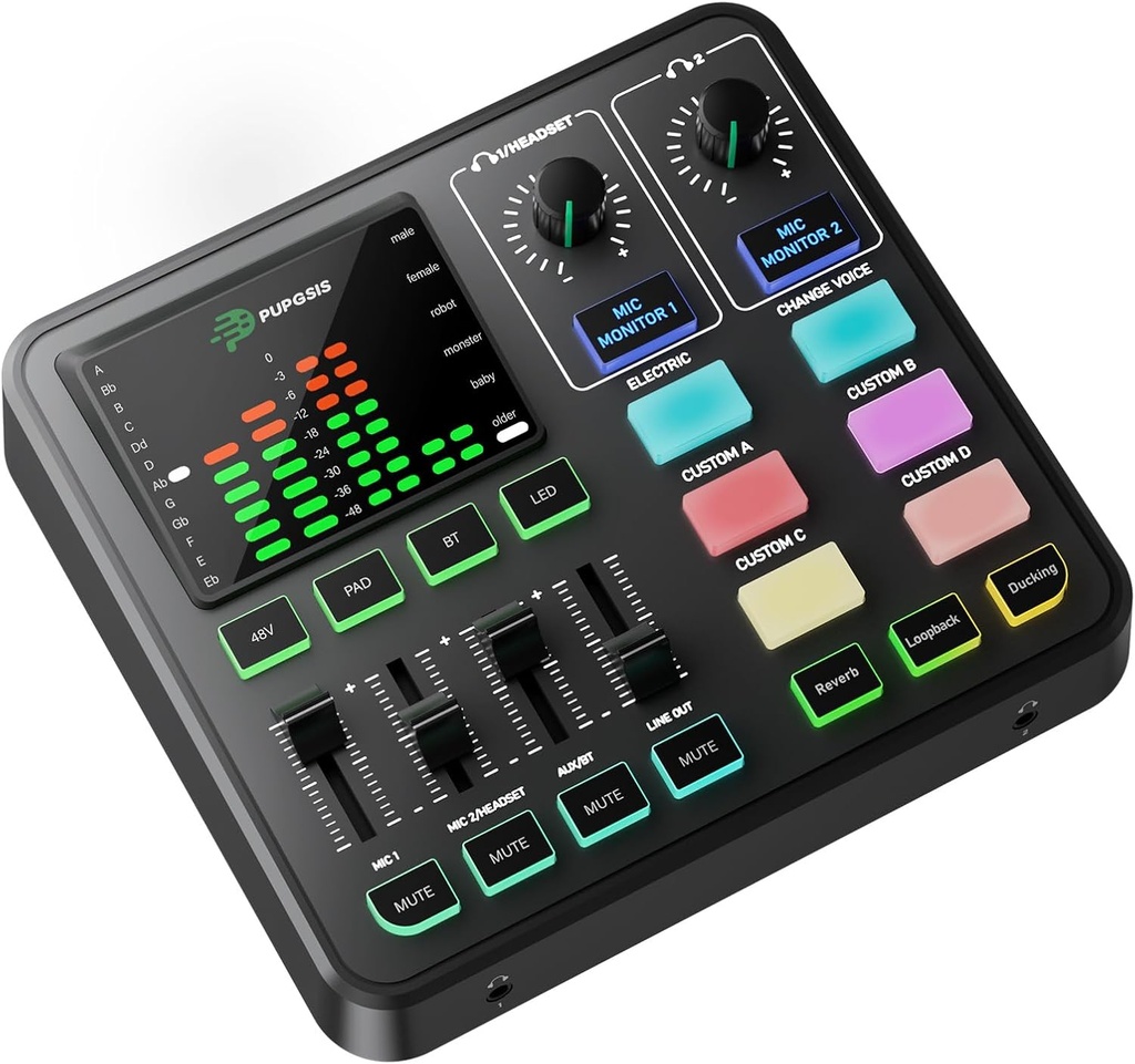 PUPGSIS All-in-one Gaming Audio Mixer