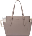 LOVEVOOK Laptop Tote Bag for Women 15.6" - Nude
