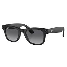 Meta Wayfarer Square Sunglasses Matte Black/Polarized Gradient Graphite