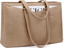 LOVEVOOK Laptop Tote Bag for Women 15.6" - Tukhaki