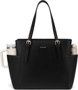 LOVEVOOK Laptop Tote Bag for Women 17.3" - Black