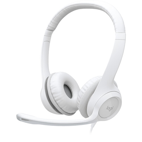 Logitech  H390 USB Computer Headset - Off White