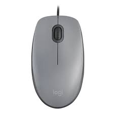 Logitech M110 Silent Wired Mouse - Gray