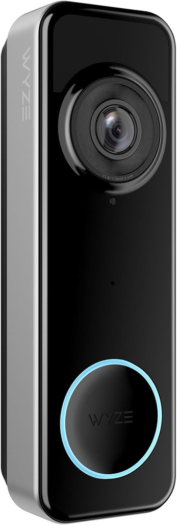 WYZE  Battery Video Doorbell Wireless Camera, 1536x1536 HD+ with Color Night Vision